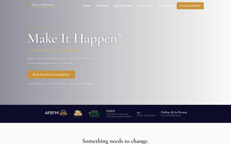 Keyworth Practice website homepage